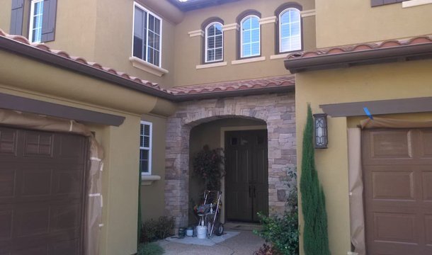 Residential exterior painting project in Orange County CA